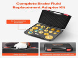Brake Master Bleeder Kit, 17 Pcs, Professional Brake Bleeder Adapter Set with Complete Kit & Handle, V952-CCYGHSPQTJ17GSTKOV0