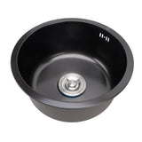 Undermount Small Kitchen Sink Professional Nano Black Stainless Steel Single Bowl Kitchen Bar Sink V1294-YM0901-3118240116211