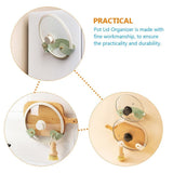 2Pcs Kitchen Pot Lid Organizer with Wear Resistant Finish and Zinc Alloy Hooks for Home Essentials V1370-AZ4-16106