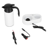 800ml Portable Electric Car Kettles Car Water Dispenser with White Base Silicone Sealing Ring Cover V1294-YM0523-3113210237912