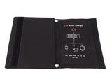 21W Foldable Solar Panel Charger Black Portable Solar Phone Charging Panels with Dual USB Port for V1294-YM0718-3114220080011