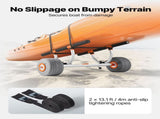 Kayak Cart, 158.8 kg Load Capacity, Kayak Trolley with 30.5 cm Inflatable PU Tires & 2 Straps, V952-SPSPHTTC13INFQKUY001V0