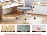 Office Chair Mat for Hard Wood Floors - 30"x48" Heavy Duty Anti-Slip Hardwood Floor Protector Rug V1258-DP02-C-1282