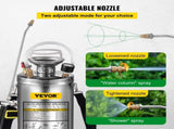 1.5Gal Stainless Steel Sprayer, Set 16" Wand& Handle& 3.3FT Reinforced Hose, Hand Pump Sprayer V952-PWQBXG6L000000001V0