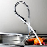 Outdoor Faucet - 360&deg Kitchen Mixer Flexible Neck Laundry Room Faucet Bar Garden Outdoor Faucet V1237-ZY-203-0301