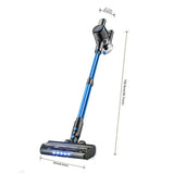Cordless Vacuum Cleaner, 55Kpa/8 in 1 Powerful Suction Lightweight Vacuum Cleaner for Home, LED V1313-AU-A27D