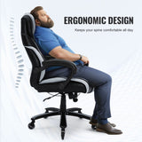 Heavy Duty Executive Office Chair with Cutting-edge Adjustable Lumbar Support for Long Hours, Big V952-LBYZXKPGKDJZBI124V0