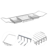 Bathtub Rack Bathtub Tray for Luxury Bath and Bed Tray Shower Tray Organizer Stainless Steel Bar V1370-AZ4-16762