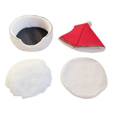 Cat Tent Cave Bed Christmas Tree Cat House Bed Comfortable Triangle Cat Bed Pet Tent House V1294-YM0717-10024924