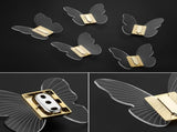 Wall Mounted Butterfly Hook Acrylic Coat Hanger Cute Hat Hooks for Bathroom Toilet Towel Robe V1370-AZ4-06129