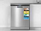 Devanti 10 Place Settings Freestanding Dishwasher Silver BDW-10-FS36E-SS