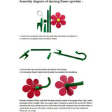 Sprinkler Crazy Dancing Flower Waters Funny 360&deg Rotating Sun Flower Dancing Daisy Lawn V1366-AZ2-W-11379