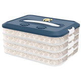 Food Storage Containers with Lids, Plastic Cookie Storage Containers Airtight, 4-Layer Stackable V1192-AZ-W-25165
