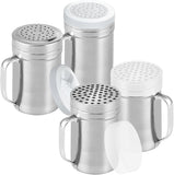 14oz Seasonings Spice Shaker Medium Holes, 2-pack 14oz Metal Parmesan Cheese Shaker V1259-DP01-F-551