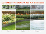 Steel Landscape, 5 Packs 990 x 181 mm Rust-Resistant Metal Landscape, Bendable Garden V952-DXGJSPZ5PCS3VX1HEV0