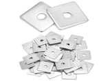 50-Pack Galvanized Square Washers Plate 1/2" ID, 2x2 OD, 3/16" Thickness, Anti-Loosening Plate V1258-DP02-C-2136
