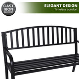 Wallaroo Steel Outdoor Garden Bench - Classic GDB-JOY-223