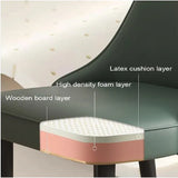 VELLUTO Golden Frame Mid Century Modern Dining Chair Faux Leather Side Chair Upholstered Dining V255-VE-926H-IVORY