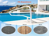 Pool Rail, 137.1 x 81.3 cm Pool 100kg Load Capacity Heavy Duty Stainless Steel Swimming V952-JHWYCFSYM543LPJGA001V0