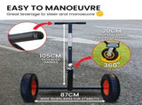 Kartrite 3-Wheel Adjustable Trailer Dolly Heavy Duty Caravan Mover 1000 lbs Tongue Capacity Dur ATD-TD77-BLK