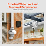 4" to 4.5" Radon Mitigation Fan System Quiet 380CFM Inline Duct Waterproof V952-DFSDJ6INCH3813O5AV3
