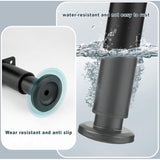4 Pcs Foot of Bed Black, Sofa Foot, Armoire of Sommier of Bed Liaison MeTal ReGlables in MeTal V1237-MS-626-405