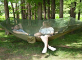 Camping Hammock with Mosquito Net, Portable Hammock with Net, 1 & 2Persons Outdoor Swing Hammock, V1366-AZ2-W-02382