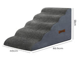 Pawz 5 Steps Pet Stairs Dog Ramp High Density Foam Grey PT1268-5-GY