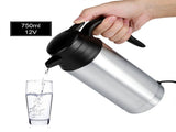 12V 750ml Stainless Steel Electric Car Kettle Heating Cup Coffee Mug Travel Water Bottle V1294-YM0722-JY02125