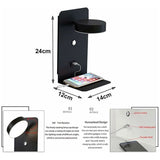 2 Pack Indoor LED Wall Lights with USB Port Switch and 330 Degree Rotatable Reading Lamp, 12W V1237-ZY-528-206