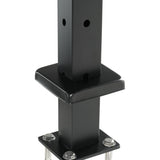 VEVOR Cable Railing Post, 36" x 1" x 2" Steel L-Shaped Hole Corner Railing Post, 10 Pre-Drilled V952-1JZLGZHS9142UYBR4V0