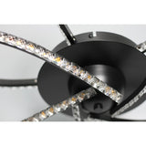 Irie Dimmable 5 Lights LED Ceiling Light - Black V558-LL002CL012B