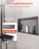 VEVOR Shower Niche 33.0x63.5x10.2 cm Recessed Shelf W/ LED Strip Stainless Steel V952-BXGLYBKHS1C1RHCKZ001V7