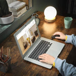 L-Shaped Computer Desk, Rustic Brown and Black V178-11383