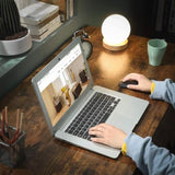 L-Shaped Computer Desk, Rustic Brown and Black V178-11383