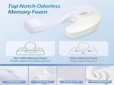 Side Sleeper Pillow with Arm Hole, Ergonomic Memory Foam Arm Pillow for Shoulder Comfort, Side V1107-115-29558-WHT