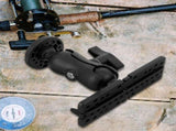 Boat Navigation Holder in Black with Quick Install Adjustable Angle Fish Finder Mount V1369-AZ3-W-19031