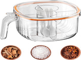 Spice Jars - Divided Spice Jar - Divided Spice Container - 4 Grids Transparent Spice Container - For V1188-MS101-02006-1