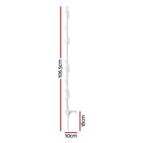 Giantz Electric Fence Posts 20pcs Electric Fence Poly White SFC-FP110-20-WH