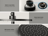 Cefito 9'' Rain Shower Head Set Handheld Round High Pressure Twins Tap Chrome SHOWER-A1-RO-9-BK-TAP-RO