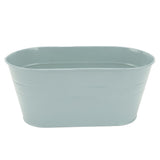 Hanging Flower Planter Iron Bucket Flower Pot Holder with Detachable Hook for Garden DecorBlue V1294-YM0901-3111210139012