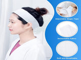 200 Pieces Disposable Spa Facial Headbands Individual Wrapped Elastic Makeup Headband with V1259-DP01-A-3801