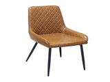 Dining Chairs x 4 Padded Seat PU Faux Leather CH1129-PU-4-BR