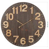 Emporium Slatted Aged Wall Clock 60cm V637-56000CLK