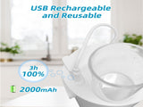 Automatic Mouthwash Dispenser for Bathroom Touchless with 18fl.oz Tank 2pcs Magnetic Cups USB V1294-YM0901-H49278W