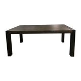 Dining Table 180cm Medium Size with Solid Acacia Wooden Base in Chocolate Colour V43-DT-NOW-CH-M