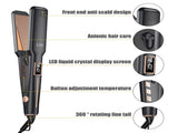 White Advanced Titanium Ion Flat Iron - Professional Hair Straightening & Curling Styler V1268-MZ00089