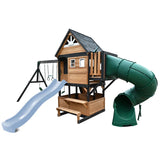 Lifespan Kids Claremont Swing Set & Play Centre with 2.2m Slide V572-LKPC-CLARE-PB