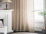 Boho Floral Print Curtain Panel with Lace and Tassel Trim, 150 x 160 cm V1188-MS-731-085