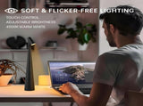Portable LED Table Lamp 13.5" H Touch Control, 3 Brightness Levels, Rechargeable Desk Light for V1107-CS-GJTDH
